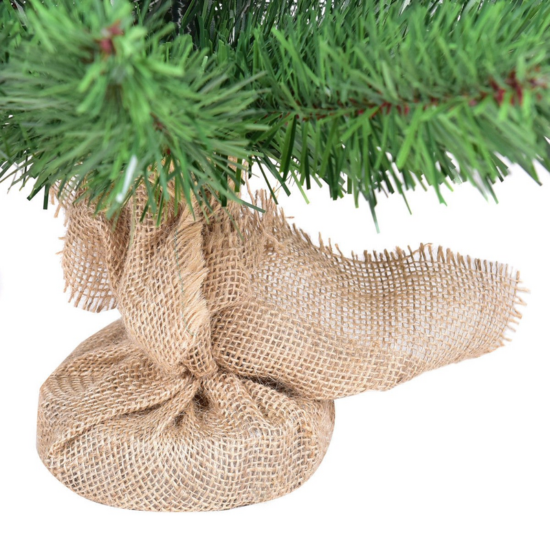 Load image into Gallery viewer, Goplus Christmas Tree Tabletop Artificial PVC Green Spruce Tree in Burlap Base - GoplusUS