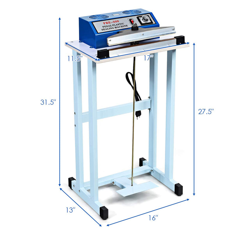 Load image into Gallery viewer, 110V 12" Foot Pedal Impulse Sealer with Cutter - GoplusUS
