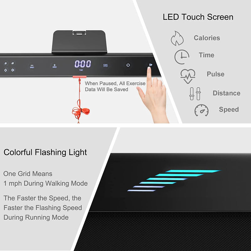 Load image into Gallery viewer, Goplus 2 in 1 Folding Treadmill, 4.75HP Superfit Under Desk Electric Treadmill with APP Control - GoplusUS