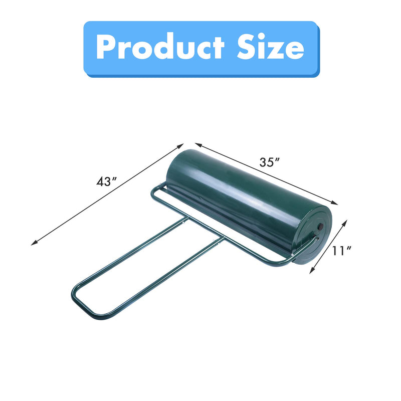 Load image into Gallery viewer, Lawn Roller Tow Behind Water Filled Push for Garden, Green - GoplusUS
