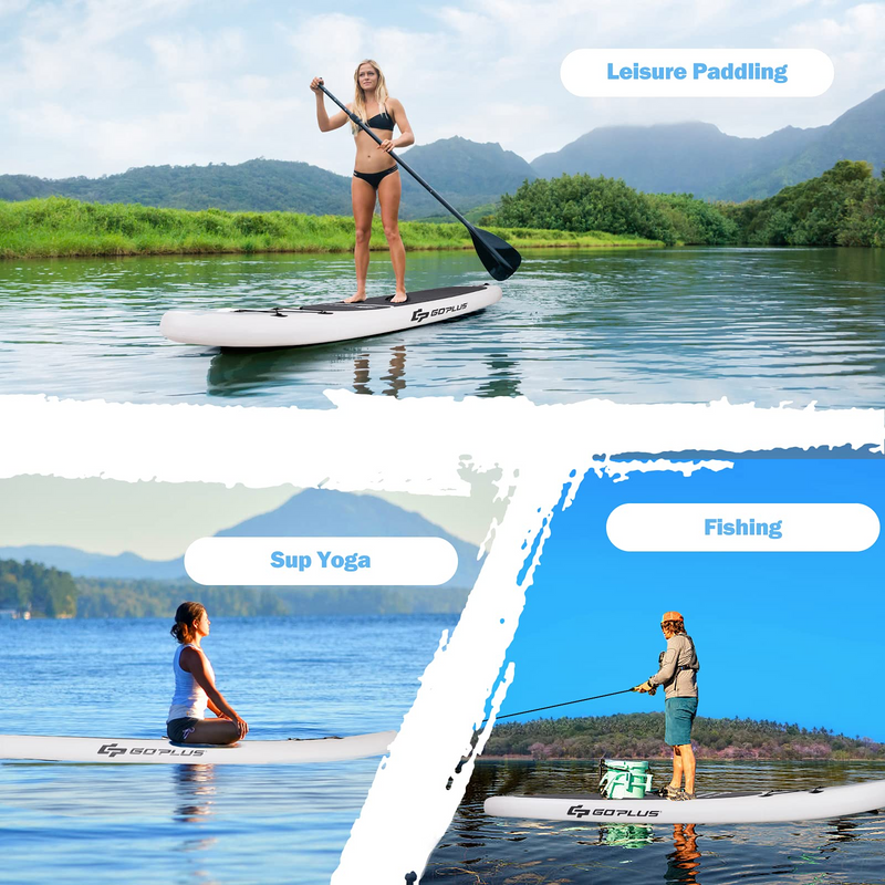 Load image into Gallery viewer, Goplus Inflatable Stand up Paddle Board Surfboard SUP Board with Adjustable Paddle Carry Bag - GoplusUS