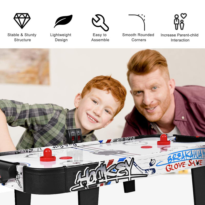 Load image into Gallery viewer, Air Powered Hockey Table, LED Electronic Scoring Sports Game - GoplusUS