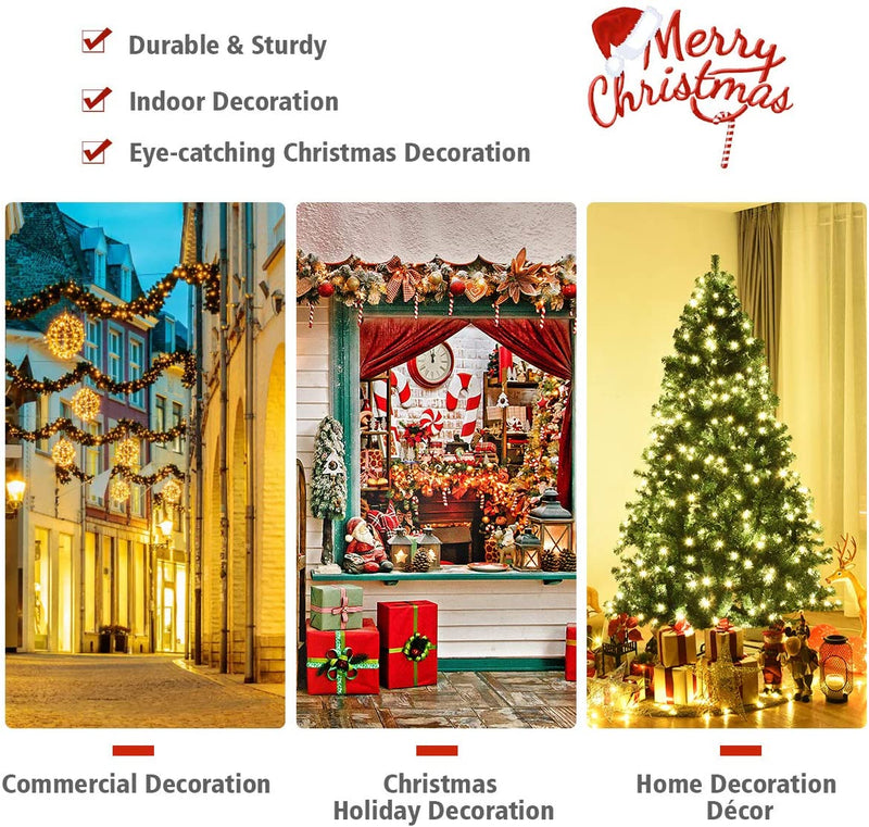 Load image into Gallery viewer, Pre-Lit Artificial Christmas Tree, Premium Hinged Spruce Tree