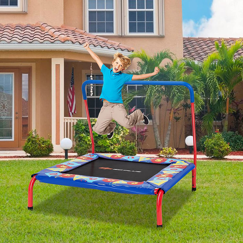 Load image into Gallery viewer, 36" Square Toddler Trampoline, 330LBS Load Mini Kids Trampoline - GoplusUS