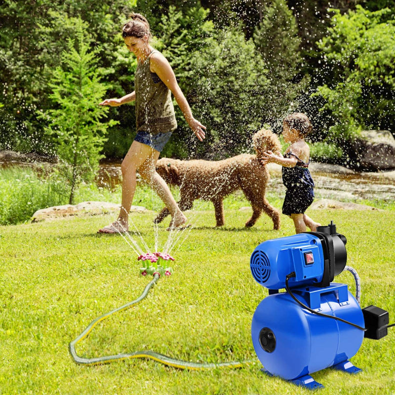 Load image into Gallery viewer, Shallow Well Pump 1.6HP Pressure Tank 1000GPH Jet Pump for Garden Irrigation
