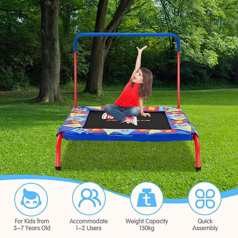 Load image into Gallery viewer, 36" Square Toddler Trampoline, 330LBS Load Mini Kids Trampoline - GoplusUS