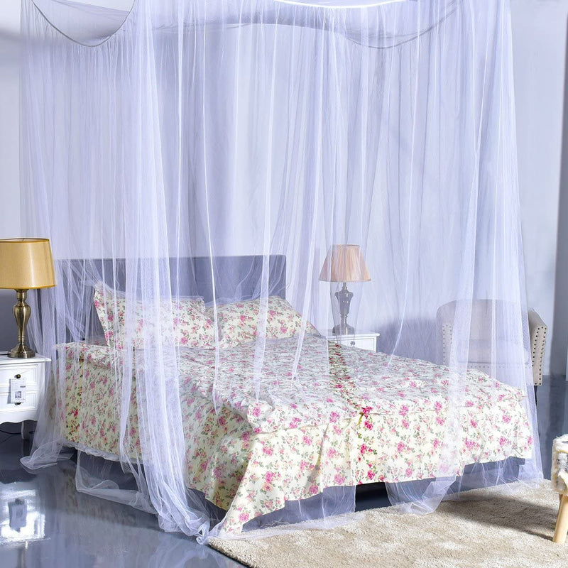 Load image into Gallery viewer, Mosquito Net, 4 Corner Post Bed Canopy - GoplusUS