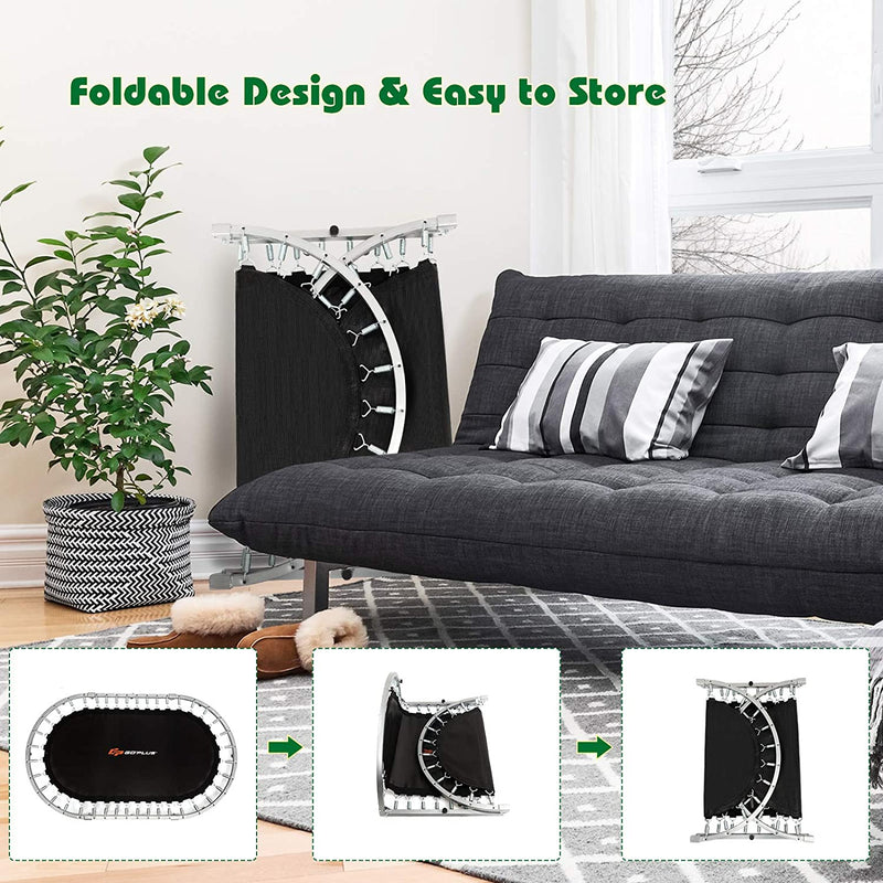 Load image into Gallery viewer, Foldable Trampoline, Double Mini Kids Trampoline Rebounder - GoplusUS