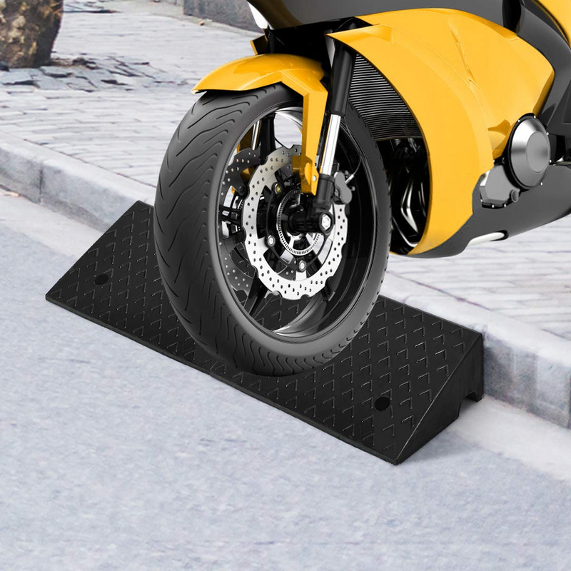 Load image into Gallery viewer, Goplus 2PCS Rubber Car Curb Ramps, 5" Rise Portable Lightweight Threshold Ramp Set - GoplusUS