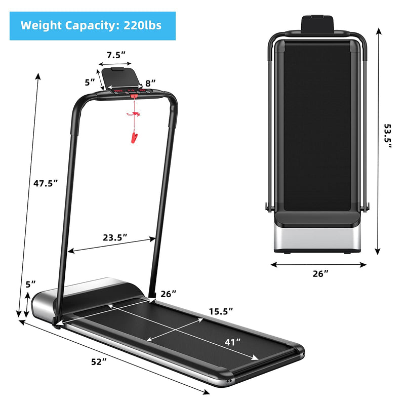 Load image into Gallery viewer, Ultra-Thin Electric Folding Treadmill, Installation-Free Design - Goplus