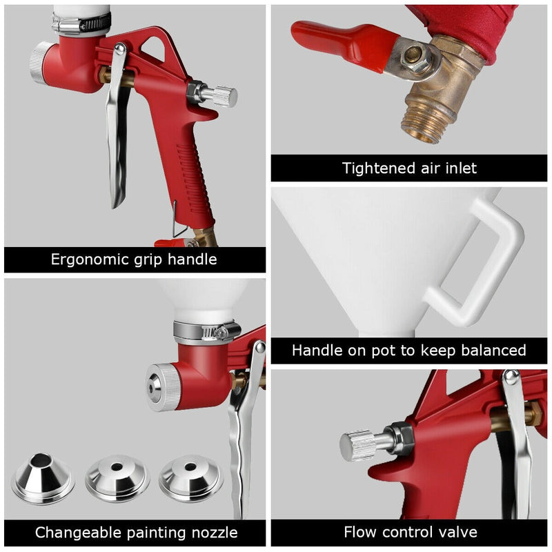 Load image into Gallery viewer, Goplus 1.45 Gallon Air Texture Gun, Drywall Texture Sprayer with 3 Nozzle 4.0mm, 6.0mm - GoplusUS