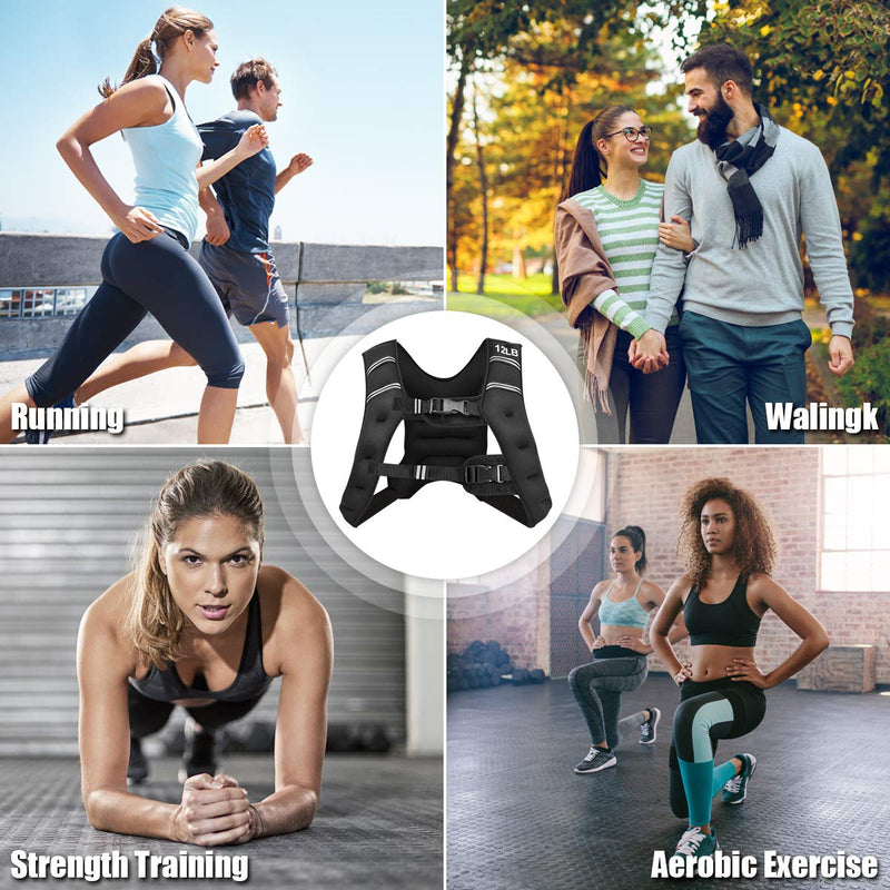Load image into Gallery viewer, Adjustable Weighted Vest, 12lb/20lbWeight Vest Workout Equipment - GoplusUS