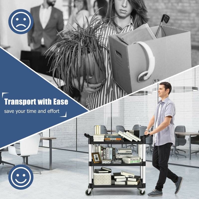 Load image into Gallery viewer, 3-Tier Rolling Utility Cart with Wheels - GoplusUS