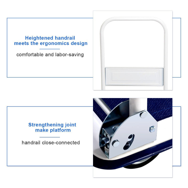 Load image into Gallery viewer, Goplus Folding Platform Cart 330LBS Rolling Flatbed Cart - GoplusUS