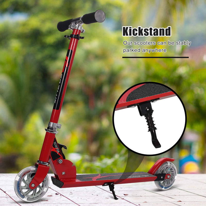 Load image into Gallery viewer, Folding Kick Scooter for Kids, 2 Flash Wheels Deluxe Aluminum - GoplusUS