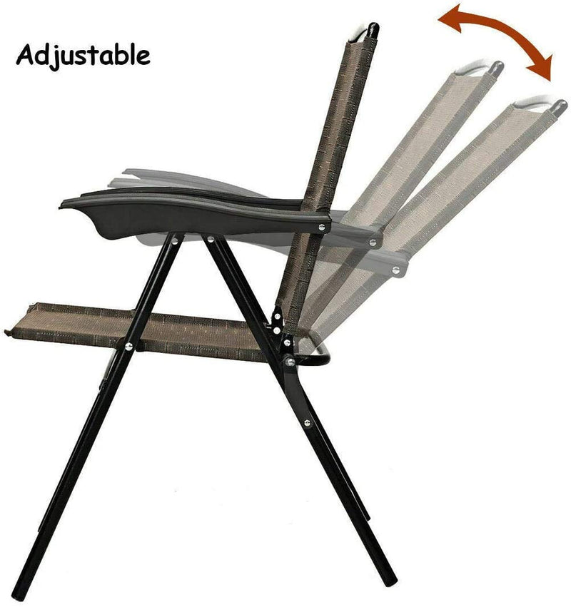 Load image into Gallery viewer, Folding Sling Chairs Sets of 2, Portable Chairs for Patio Garden Pool Outdoor & Indoor - GoplusUS