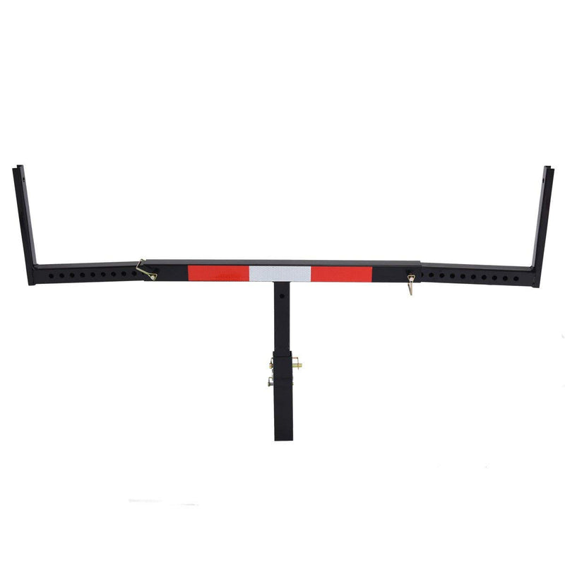 Load image into Gallery viewer, Goplus Pick up Truck Bed Hitch Extender Adjustable Extension Rack w/Flag for Ladder (Black) - GoplusUS