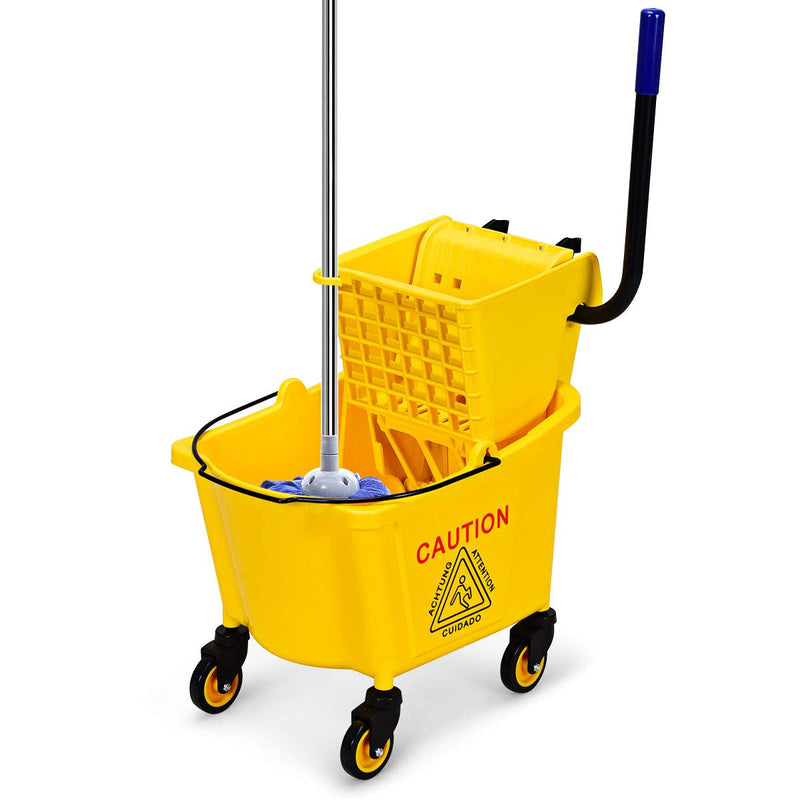 Load image into Gallery viewer, Commercial Mop Bucket with Wringer, Household Portable Mop Bucket - GoplusUS