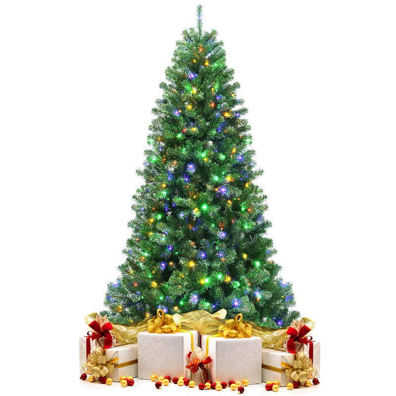 Load image into Gallery viewer, Goplus Christmas Tree, Hinged Remote Control Artificial Xmas Tree, Residential and Commercial Decoration for Indoor - GoplusUS