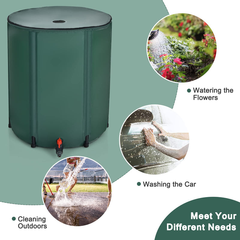 Load image into Gallery viewer, Portable Rain Barrel Water Collector Collapsible Tank