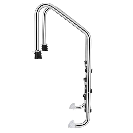 Swimming Pool Ladder, 3-Step In-Ground Stainless Steel Step for Indoor/Outdoor Pool