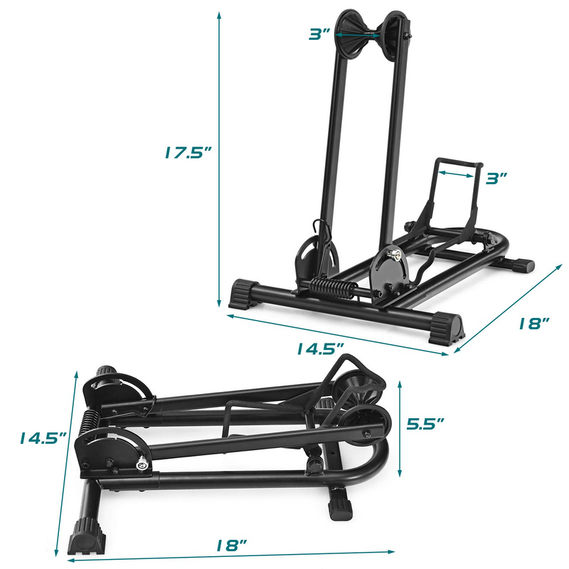 Load image into Gallery viewer, Goplus Foldable Bicycle Floor Stand, Steel Bike Parking Rack Fits 20"-29" Bikes - GoplusUS
