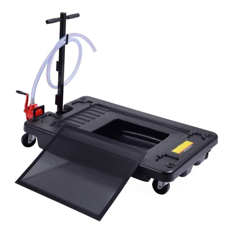 Load image into Gallery viewer, Goplus Portable Oil Drain Pan with Pump 17 Gallon Low Profile Oil Change Pan for Truck Car with 8' Hose - GoplusUS