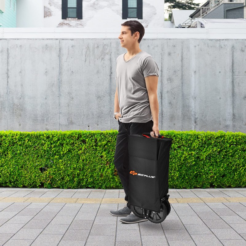 Load image into Gallery viewer, Goplus Collapsible Wagon Cart, 7.5Cu. ft Easy to Fold Garden Utility Trolley w/ Carry Bag (Black) - GoplusUS