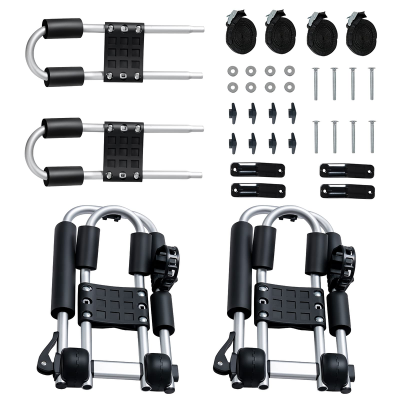 Load image into Gallery viewer, Goplus 2 Pair J-Bar Kayak Roof Rack, Universal Folding Rack Carrier for Canoe, SUP - GoplusUS