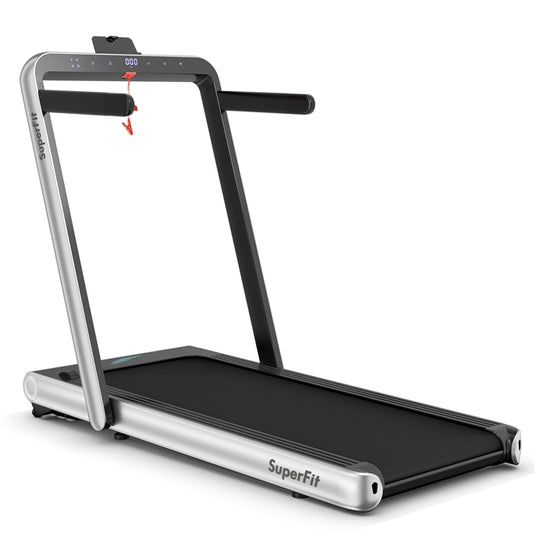 Goplus 2 in 1 Folding Treadmill, 4.75HP Superfit Under Desk Electric Treadmill with APP Control - GoplusUS