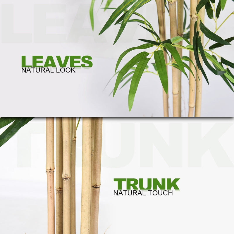 Load image into Gallery viewer, Fake Bamboo Tree Artificial Greenery Plants in Nursery Pot Decorative Trees for Home - GoplusUS