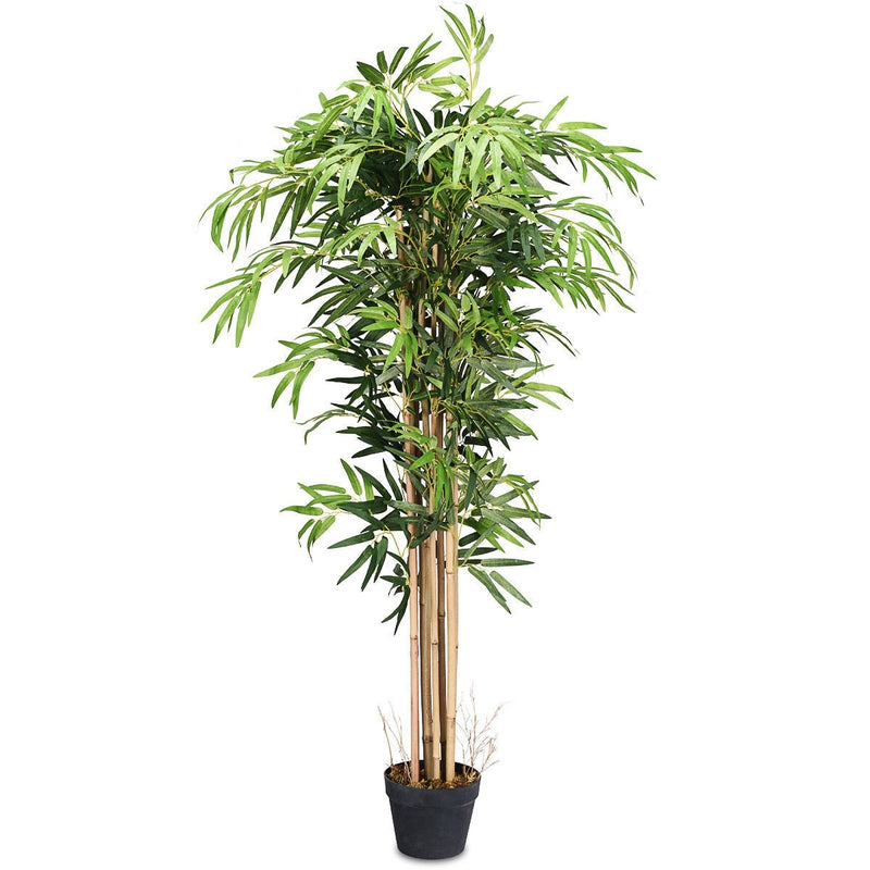 Load image into Gallery viewer, Fake Bamboo Tree Artificial Greenery Plants in Nursery Pot Decorative Trees for Home - GoplusUS