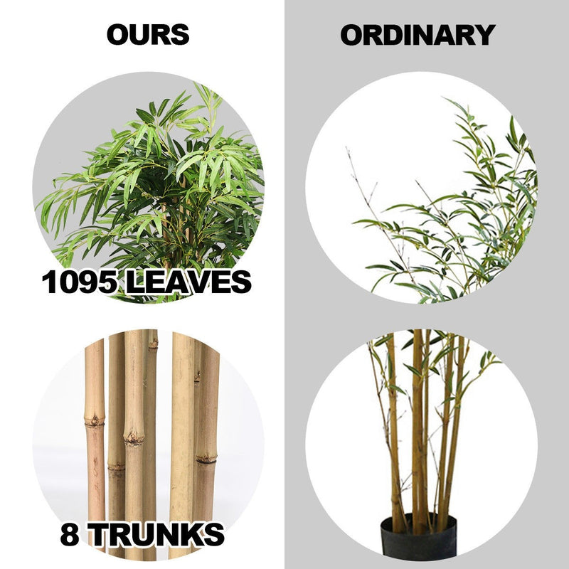 Load image into Gallery viewer, Fake Bamboo Tree Artificial Greenery Plants in Nursery Pot Decorative Trees for Home - GoplusUS
