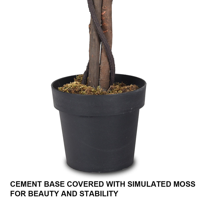 Load image into Gallery viewer, 6FT Fake Wisteria Tree Artificial Greenery Plants in Nursery Pot Decorative Trees for Home - GoplusUS