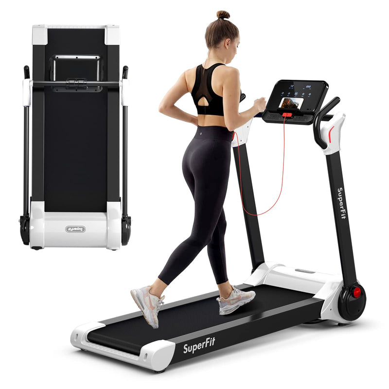 Load image into Gallery viewer, Goplus 2.25HP Folding Treadmill, Electric Superfit Treadmill W/LED Display - GoplusUS