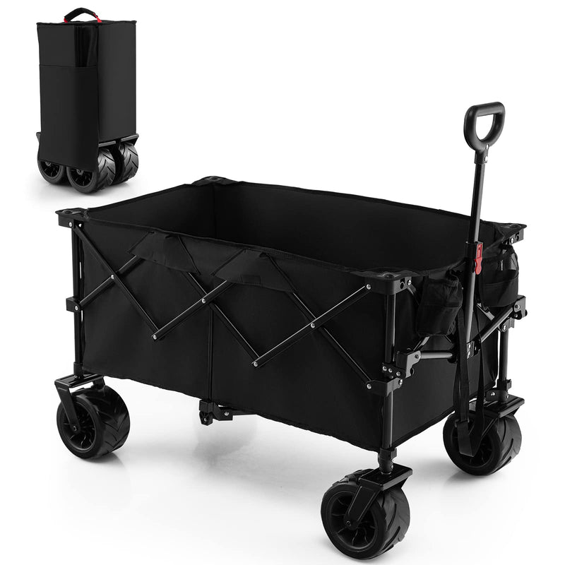 Load image into Gallery viewer, Goplus Collapsible Wagon Cart, Foldable Heavy Duty Utility Wagon with Adjustable Handle - GoplusUS