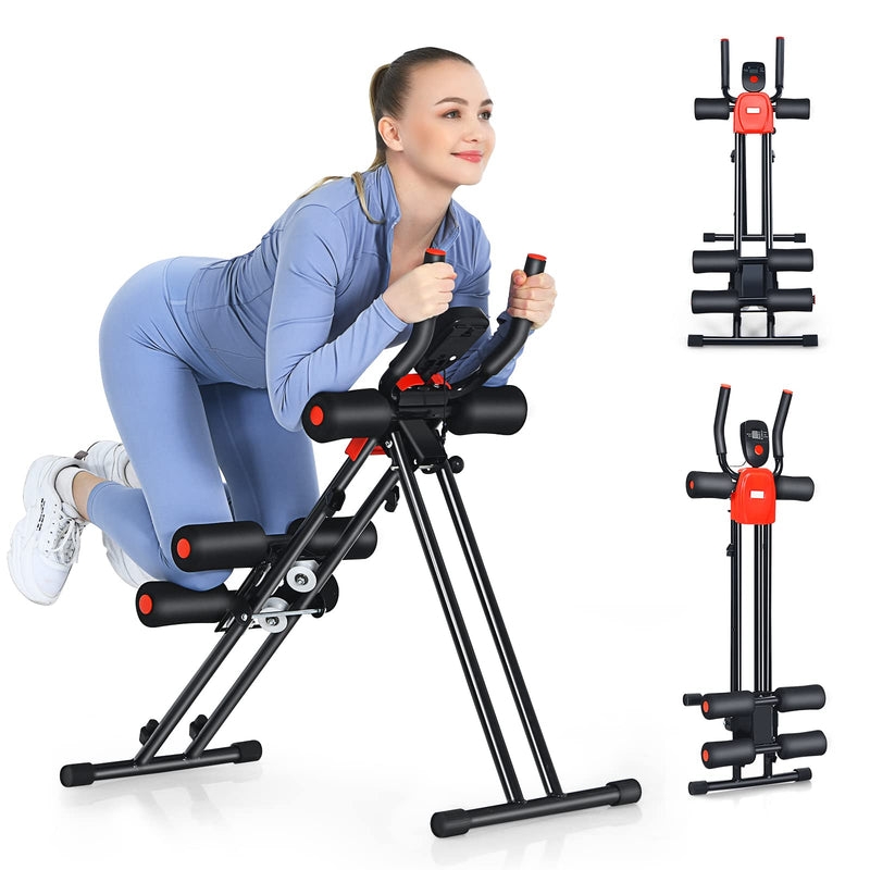 Load image into Gallery viewer, Foldable Core Abdominal Trainer, AB Workout Machine Exercise Equipment with 3 Adjustable Levels - GoplusUS
