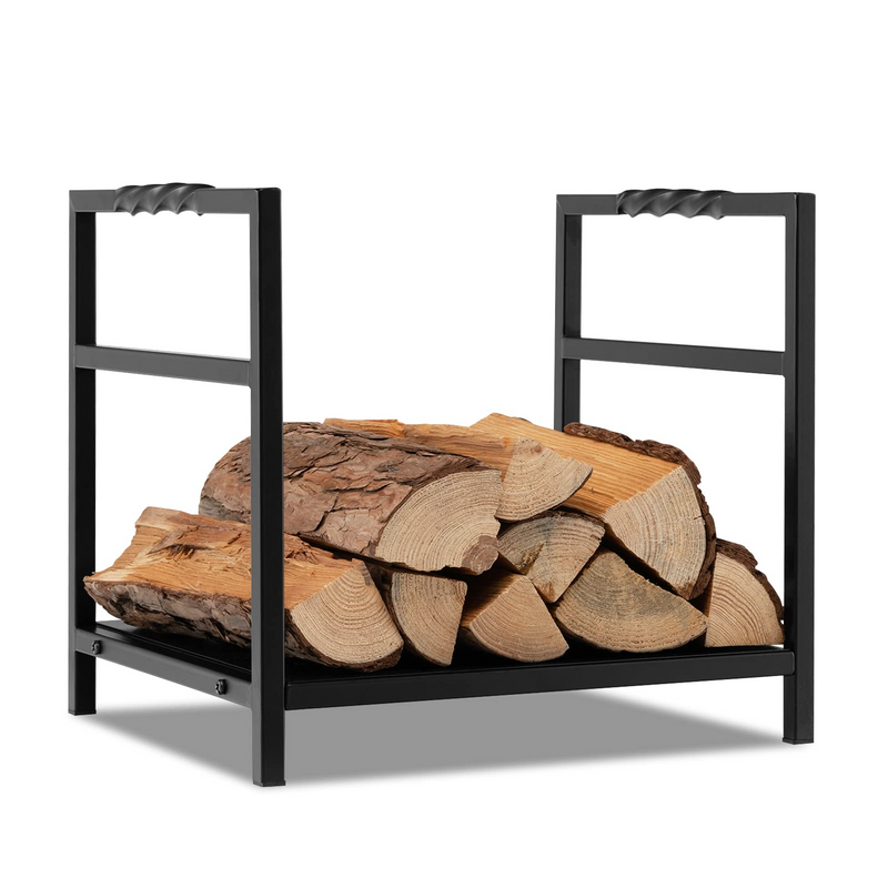 Load image into Gallery viewer, Goplus 16 Inch Small Firewood Rack, Indoor Outdoor Decorative Firewood Log Holder with Easy-to-Grab Handle & Raised Base - GoplusUS