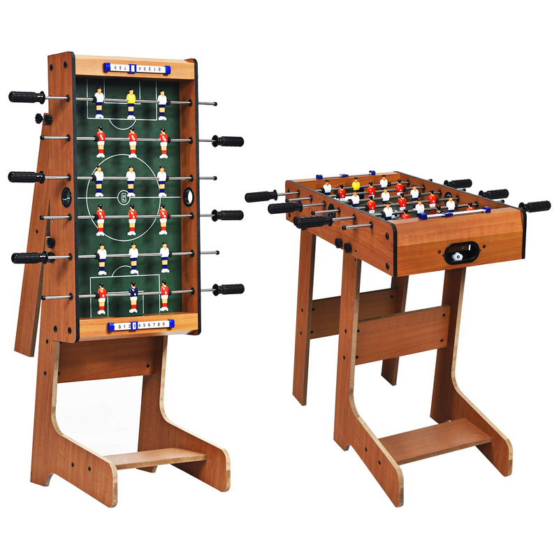 Load image into Gallery viewer, Goplus Foldable Foosball Table, 27'' Soccer Table Game w/ 2 Mini Footballs - GoplusUS