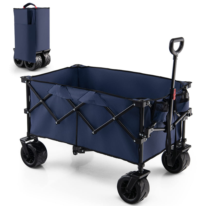 Load image into Gallery viewer, Goplus Collapsible Wagon Cart, Foldable Heavy Duty Utility Wagon with Adjustable Handle - GoplusUS