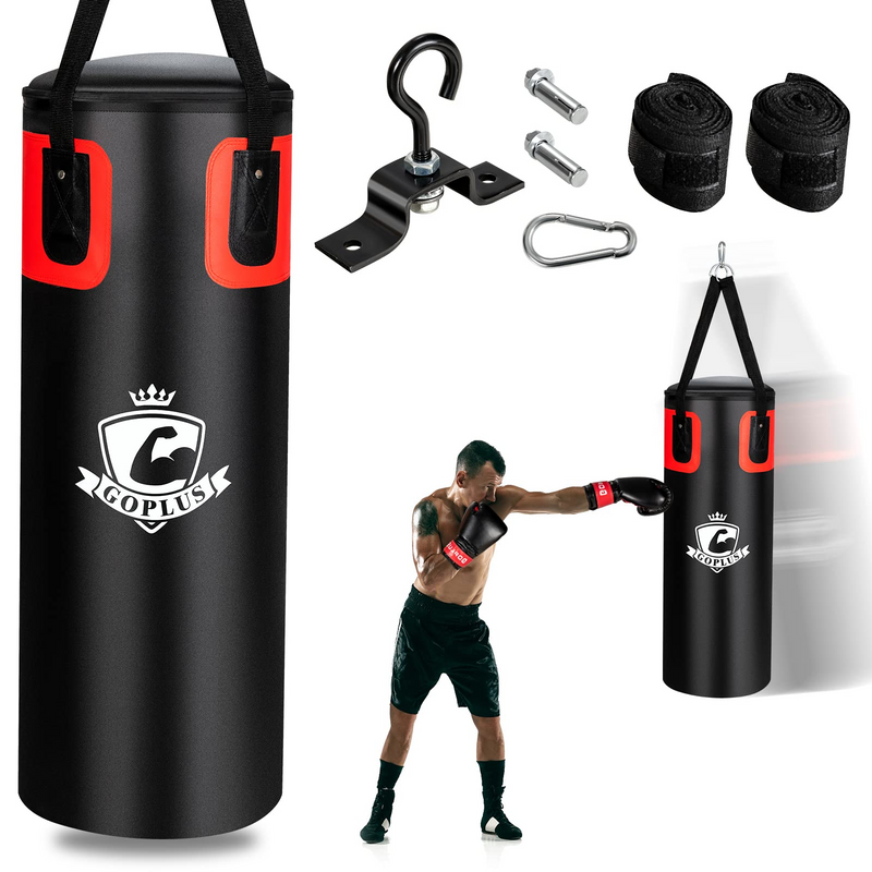 Load image into Gallery viewer, Goplus Punching Bag for Adults, 56 lbs Heavy Hanging Boxing Bag Set with 12 OZ Punching Gloves & Hand Wraps - GoplusUS