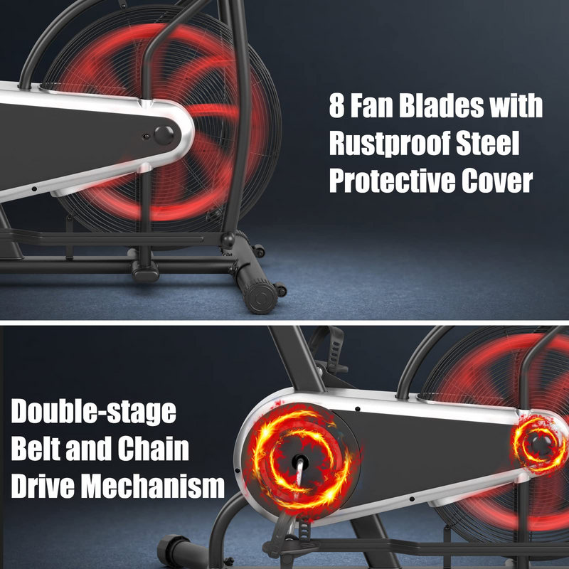 Load image into Gallery viewer, Goplus Air Bike, Fan Exercise Bike with Unlimited Resistance - GoplusUS