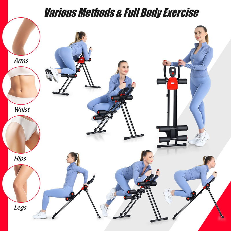 Load image into Gallery viewer, Foldable Core Abdominal Trainer, AB Workout Machine Exercise Equipment with 3 Adjustable Levels - GoplusUS
