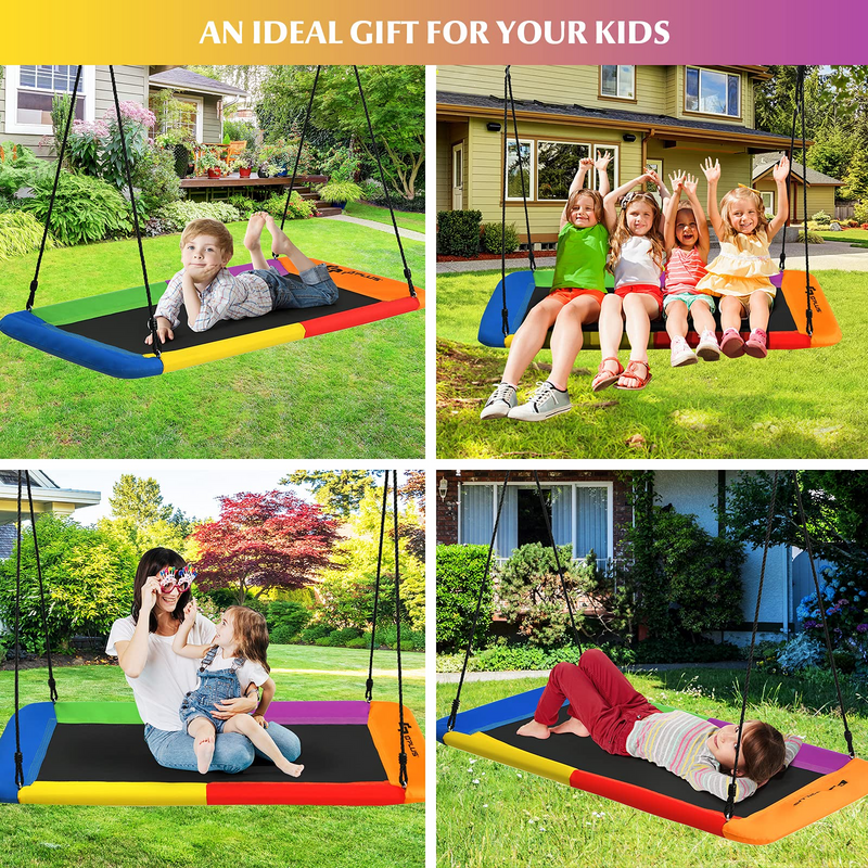 Load image into Gallery viewer, Goplus 700LBS 60 Inch Giant Platform Tree Swing for Kids and Adults - GoplusUS