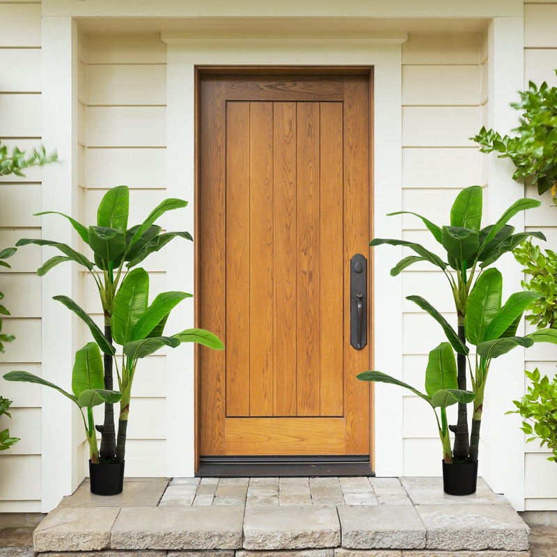 Load image into Gallery viewer, Goplus 5ft Bird of Paradise Artificial Plant, Fake Tropical Palm Tree with 18 Large Leaves - GoplusUS