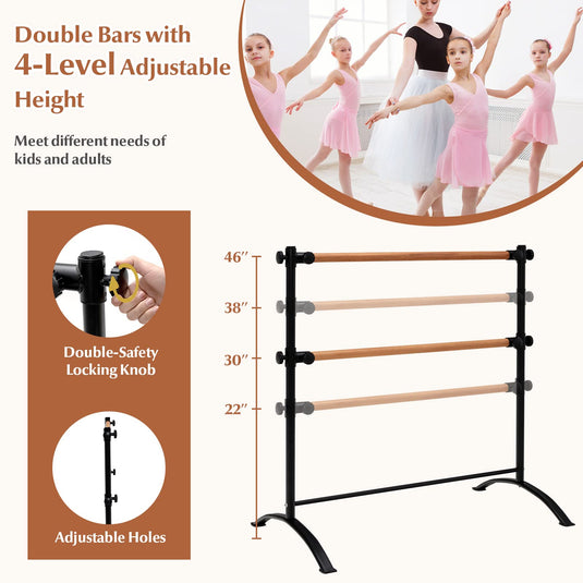 Goplus 4 FT Portable Ballet Barre, 46