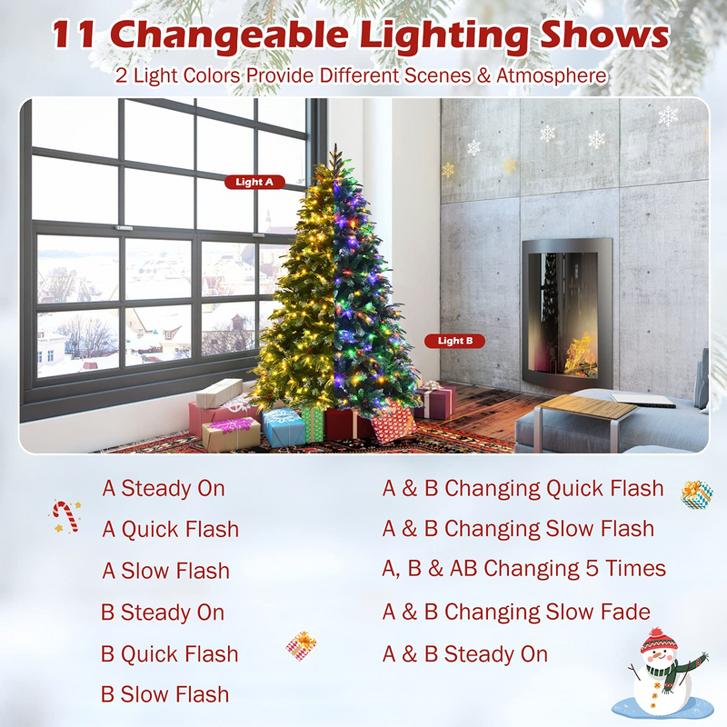 Load image into Gallery viewer, Goplus 5 ft / 6 FT Pre-Lit Artificial Christmas Tree - GoplusUS
