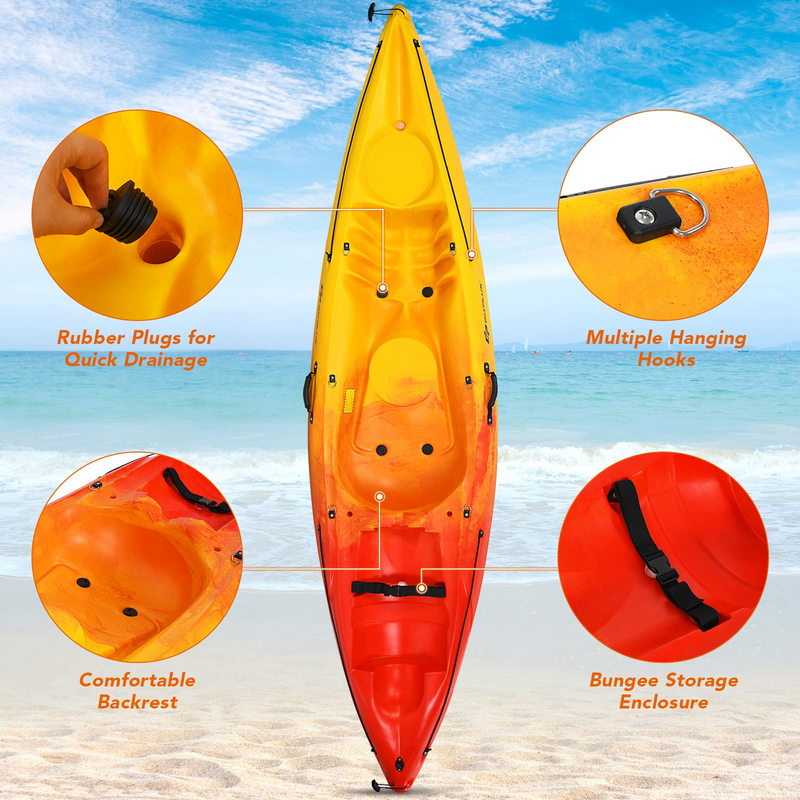 Load image into Gallery viewer, Goplus Sit-on-Top Kayak, 10.2ft Portable Recreational Kayak - GoplusUS