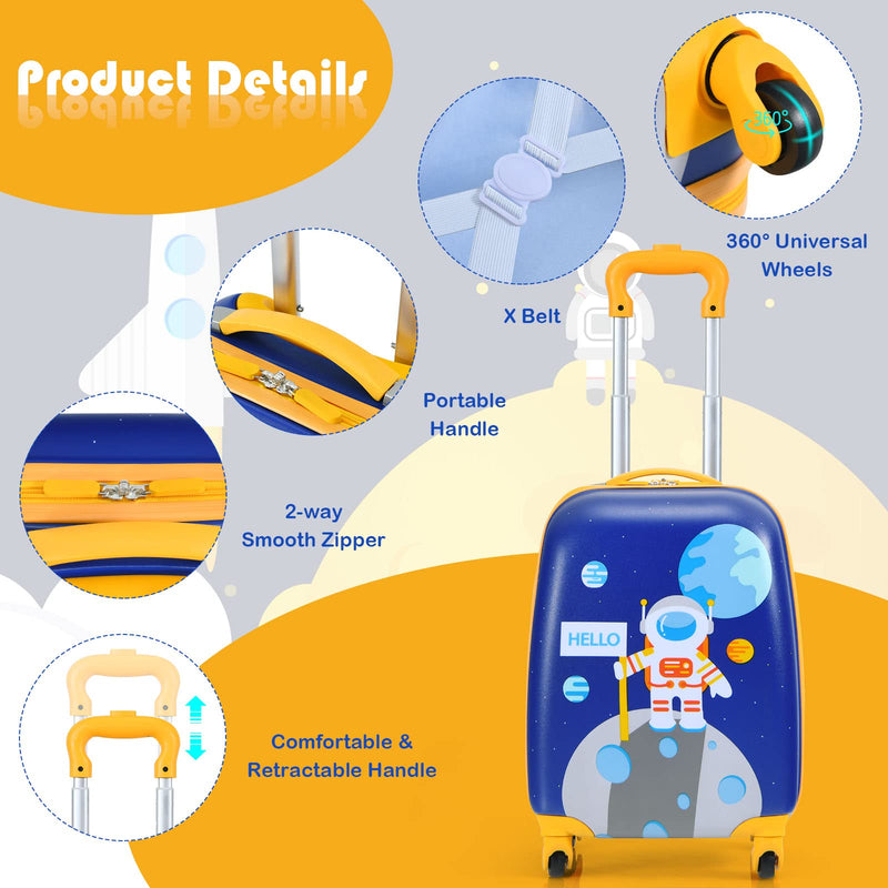 Load image into Gallery viewer, 2PC Kids Luggage, 12" & 16" Kids Carry On Luggage Set - GoplusUS