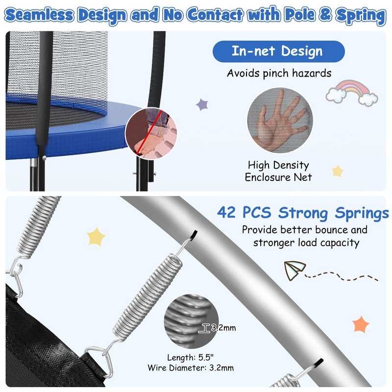 Load image into Gallery viewer, Goplus 8FT 10FT 12FT Trampoline - GoplusUS